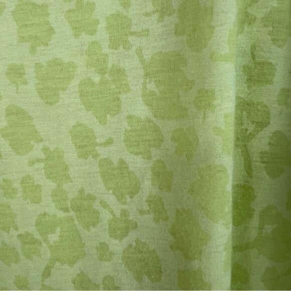 RACHEL Rachel Roy animal print cheetah leopard light neon Lime Long Sleeve Tee - Picture 6 of 9